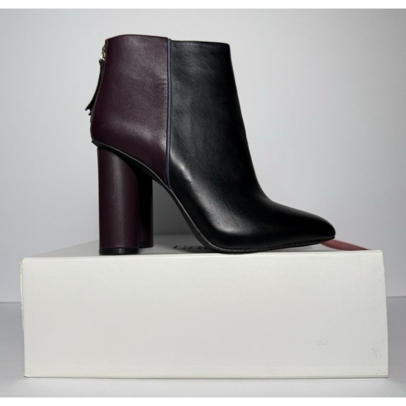 NEW Cabi Women's Bisset Booties Black & Burgundy Leather Sz 8 w/Box #6004 - Picture 14 of 16